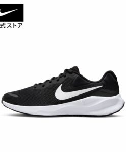 耐克 Revolution 7 男士公路跑鞋 NIKE 男士鞋 亲子装 低帮 户外 黑色 24cm-33cm HO23 跑步 室内 训练
