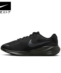 Alternative view of 耐克 Revolution 7 宽版 NIKE 运动鞋 可持续系列 男款 HO23 fb8501-001 低帮 宽版 户外 黑色 亲子装 跑步 室内 训练