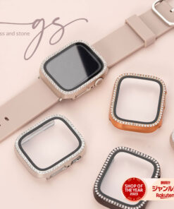 Alternative view of Apple Watch 保护壳 闪亮 时尚 9 40mm SE 8 7 SE 6 带玻璃保护壳 闪亮 女款 可爱 38mm 40mm 41mm 42mm 44mm 45mm