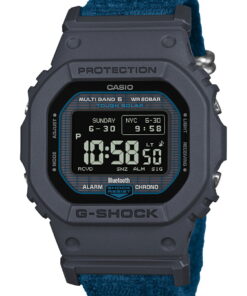 G-SHOCK 5600系列 废弃渔网再生材质 编织表带 GW-BX5600CBG-2JR 男士手表 电波太阳能 蓝牙 数字 方形 MIP液晶屏 日本国内正品 卡西欧 的另一种观点