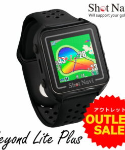 ☆超值福利：2年保修☆ShotNavi Beyond Lite Plus（黑色）ShotNavi Beyond Lite Plus〔高尔夫手表〕生活防水 日本制造 彩色 高尔夫用品 手表 GPS高尔夫导航 测距仪 父亲节