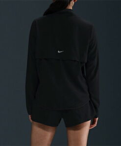 Alternative view of 耐克 NIKE Dri-FIT Swoosh 女款跑步夹克 黑色 运动 健身 全拉链夹克 HJ2229-010