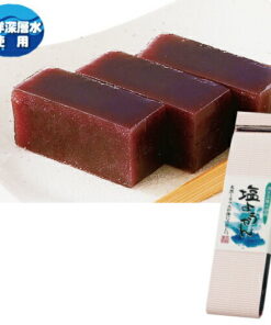 这款手工盐味羊羹利用了海洋深层水中所含的天然海洋营养成分和盐分，是一款对身体有益的羊羹！ 和果子 羊羹 甜点【茶 日本茶 荒畑园 礼品
