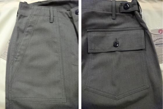 WAREHOUSE Lot.1086 人字纹军裤 MILITARY HERRINGBONE PANTS ウェアハウス WHPA-15SS014 (ウェアハウス) - 图片 2