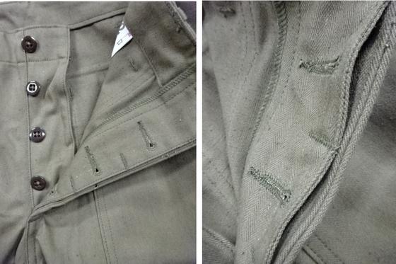 WAREHOUSE Lot.1086 人字纹军裤 MILITARY HERRINGBONE PANTS ウェアハウス WHPA-15SS014 (ウェアハウス) - 图片 3