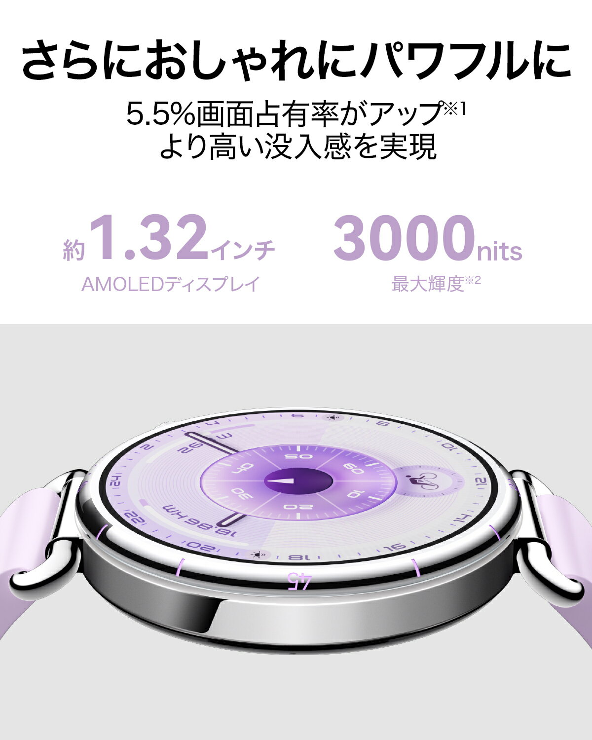 木村拓哉代言的智能手表 HUAWEI WATCH GT 6 支持全国2200多个高尔夫球场 测距功能 大屏幕 21天续航 搭载GPS 骑行功能 雪山滑雪场地图 情绪监测 疲劳监测 来电 通话 LINE通知 回复 - 图片 2