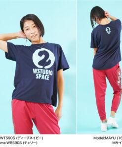 Alternative view of 女士健身服 Double Studio Space Round Tee 男士/男女通用上衣 T恤 舞蹈服 运动服 有氧运动 普拉提 瑜伽服 弹性面料 当日发货 日本制造 适合Zumba等舞蹈 也推荐作为日常穿搭