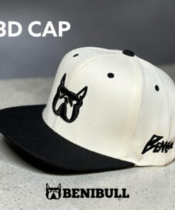 3D CAP 米白×黑色 立体刺绣 附原创贴纸 棒球帽 55-60.5cm 均码 可调节后扣 男士 女士 帽子 Beniburu 红谷屋