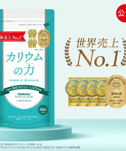 钾补充剂 钾的力量 连续6年荣获蒙德精选金奖 注册营养师推荐 氯化钾 1,125mg 营养功能食品(维生素B) 270粒 日本制造