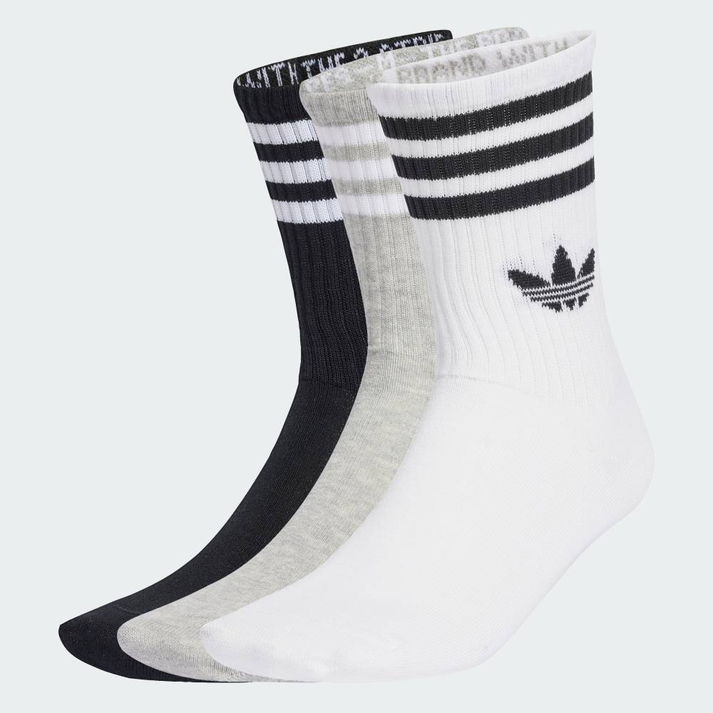 阿迪达斯 adidas 可退货 休闲风 三条纹 短袜 3双装 Originals 男女通用 配饰 袜子 白色 JV7403 - 图片 2