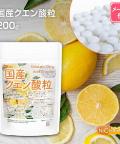 国产柠檬酸颗粒 200克（约1120粒） 采用淀粉发酵法制成的安心国产柠檬酸 NICHIGA