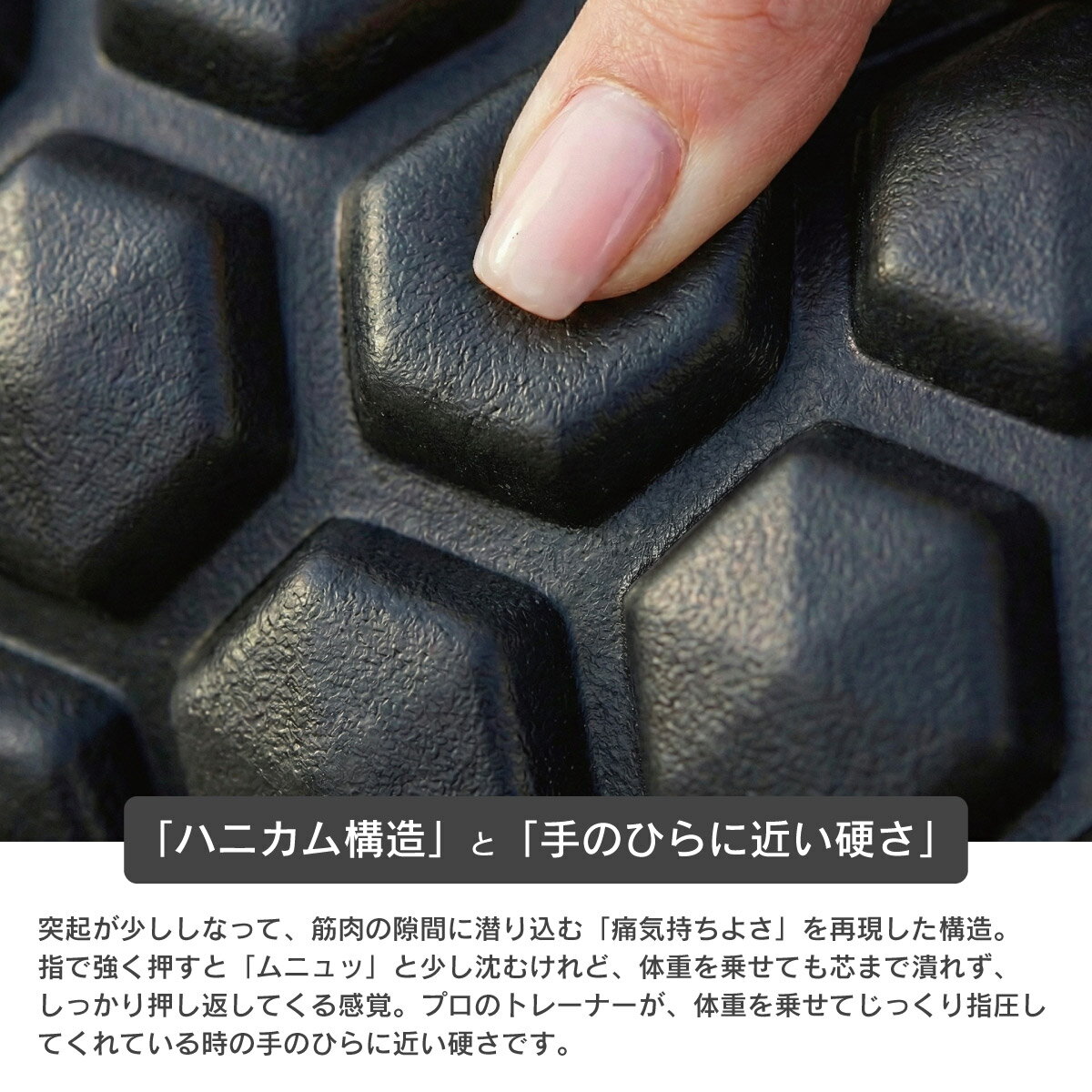 泡沫轴/铁人俱乐部/KW-787/泡沫轴 筋膜放松 瑜伽轴 按摩轴 蜂窝纹 凹凸纹 拉伸 减肥 消肿 肩颈酸痛 腰痛 改善体态 居家健身 运动 轻便 紧凑 适合初学者 - 图片 3