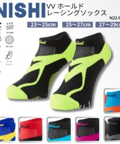 NISHI nishi ニシ VV 支撑竞速袜 田径 田径队 T&F 脚踝 袜子 防滑 减少移位 足弓贴合 投掷训练 比赛 竞赛 N22-001 2506ft