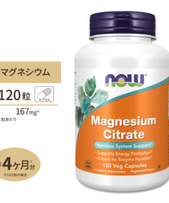 NOW Foods 柠檬酸镁 120粒植物胶囊 NOW Foods MAGNESIUM CITRATE CAPS 120VCAPS