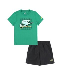 NIKE 儿童款（105-120cm）套装 NIKE NKB B NSW AYG W TAFFETA SHORT 新秀儿童系列 上装 其他上装 蓝色 黑色