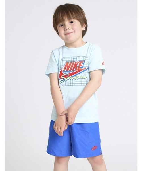 NIKE 儿童款(105-120cm)套装 NIKE NKB B NSW AYG W TAFFETA SHORT 新秀儿童系列 上装 其他上装 蓝色 黑色 - 图片 3
