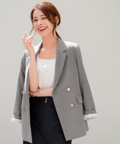 ANY SIS 赞美女士修身剪裁西装外套 ANY SIS 西装外套·外套 修身西装外套·休闲西装 灰色 米色 藏青色