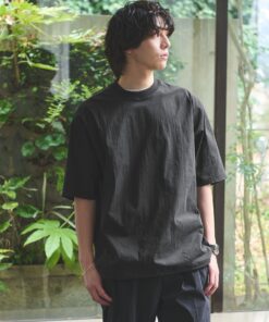 Alternative view of UNITED ARROWS green label relaxing WONDER CLOTH 圆领短袖T恤 -弹力·触感清凉·吸湿速干- UNITED ARROWS green label relaxing 上装 针织衫·T恤 灰色 黑色