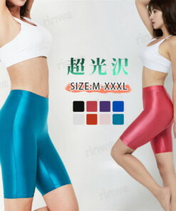 紧身裤 运动紧身裤 五分裤 女款 运动服 光泽感 热瑜伽 跑步 舞蹈 网球 骑行 马拉松 健身房 社团活动 下装 家居服 居家瑜伽 艺术体操 训练 吸汗速干 防紫外线 UVCUT