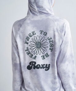 Alternative view of 奥特莱斯 ROXY 罗克西 FEEL FREE ZIP RASH 防晒衣 灰色/杏色 S码 M码