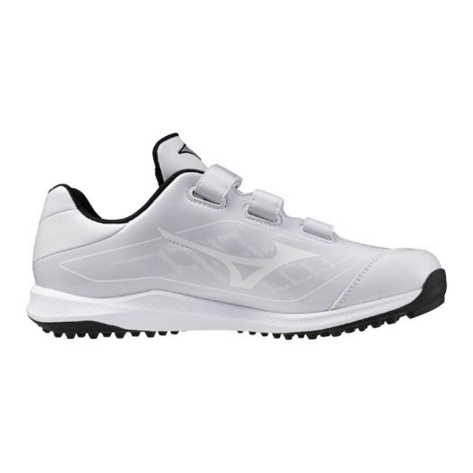 退货 棒球 训练鞋 美津浓 官方 缓震RevoDia 训练鞋 白色 运动鞋 垒球 MIZUNO 成人 3E 宽楦 11GT2525 - 图片 3