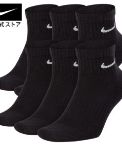耐克 6双装 日常缓震短袜 NIKE 男女通用 短袜 6双装 加厚款 Dri-Fit 运动 社团活动 训练 黑色 21-23-27-29 sx7669-010 SP26 通勤