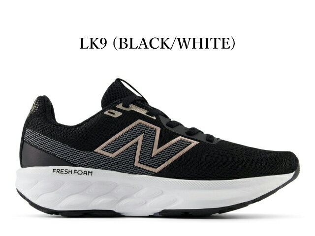 New Balance Fresh Foam W520 New Balance Fresh Foam LK9 黑色 跑步/健走 女款运动鞋 D 2E 宽楦