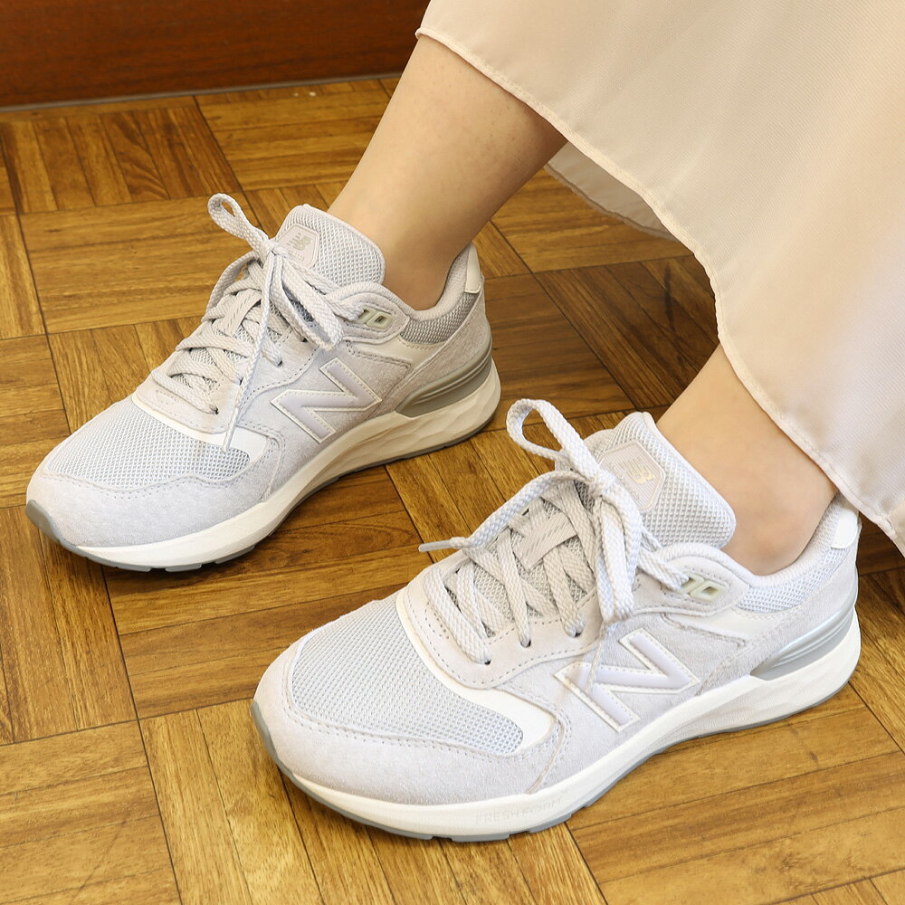 New Balance WW880 BA7 珍珠灰 减震 缓冲 宽楦 2E 轻量 拇外翻 膝痛 站立工作 通勤 工作 旅行 不易疲劳 New Balance 运动鞋 女款 步行 低帮 New Balance WW880BA7 女款 Fresh Foam X 880 v7 礼物 母亲节