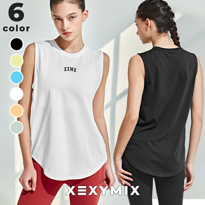 Zexy Mix xexymix 无袖瑜伽上衣 瑜伽上衣 普拉提 热瑜伽 运动服 训练服 健身服 跑步服 健身房服装 xwfsl01j1