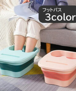 足浴桶 折叠式 带盖 放松用品 足部水疗 足部暖器 足浴 适合久站工作 适合久坐办公 足底保暖 小巧便携 放松身心 享受水疗氛围
