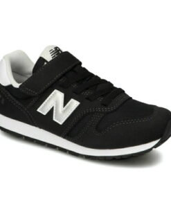 New Balance 儿童运动鞋 青少年款 魔术贴 YV373 黑色 YV373KB2 17.0～21.0cm New Balance 适合幼儿园至小学生