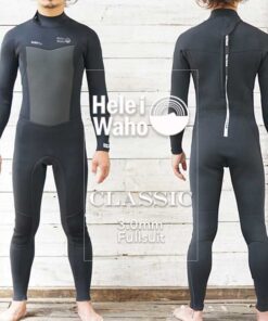 Alternative view of 3毫米全套潜水服 男士 弹性针织面料 耐用 易穿脱 日本尺码 大码 冲浪 SUP 潜水 浮潜 HeleiWaho CLASSIC系列 海水浴 海滩用品 海上活动