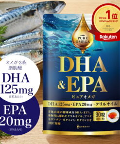 Pure Omega DHA & EPA 欧米伽-3 营养补充剂 磷虾油 鱼油 日本国产鱼油 18种无添加配方 欧米伽-3脂肪酸 鱼油 日本国内制造 烦恼解决实验室