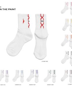 In the Paint IN THE PAINT 标准拼色袜 PANEL SOCKS 经典款袜子 白色 袜子 ITP19332W